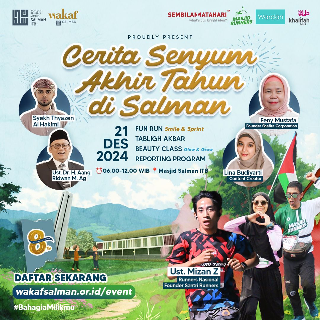Wakaf Salman Siap Meriahkan Akhir Tahun dengan Serangkaian Acara Inspiratif