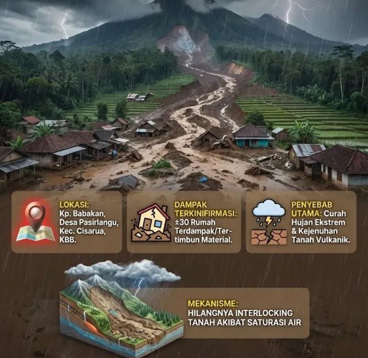 Bandung Barat Berduka, Longsor di Lereng Gunung Burangrang Memakan 8 Korban Jiwa dan Puluhan Orang Hilang