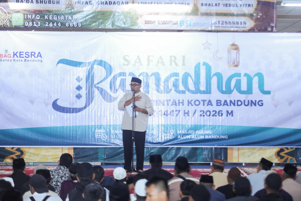Safari Ramadan di Masjid Agung, Farhan Ajak Warga Bandung Memakmurkan Masjid